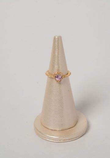 ANILLO CORAZON ROSADO