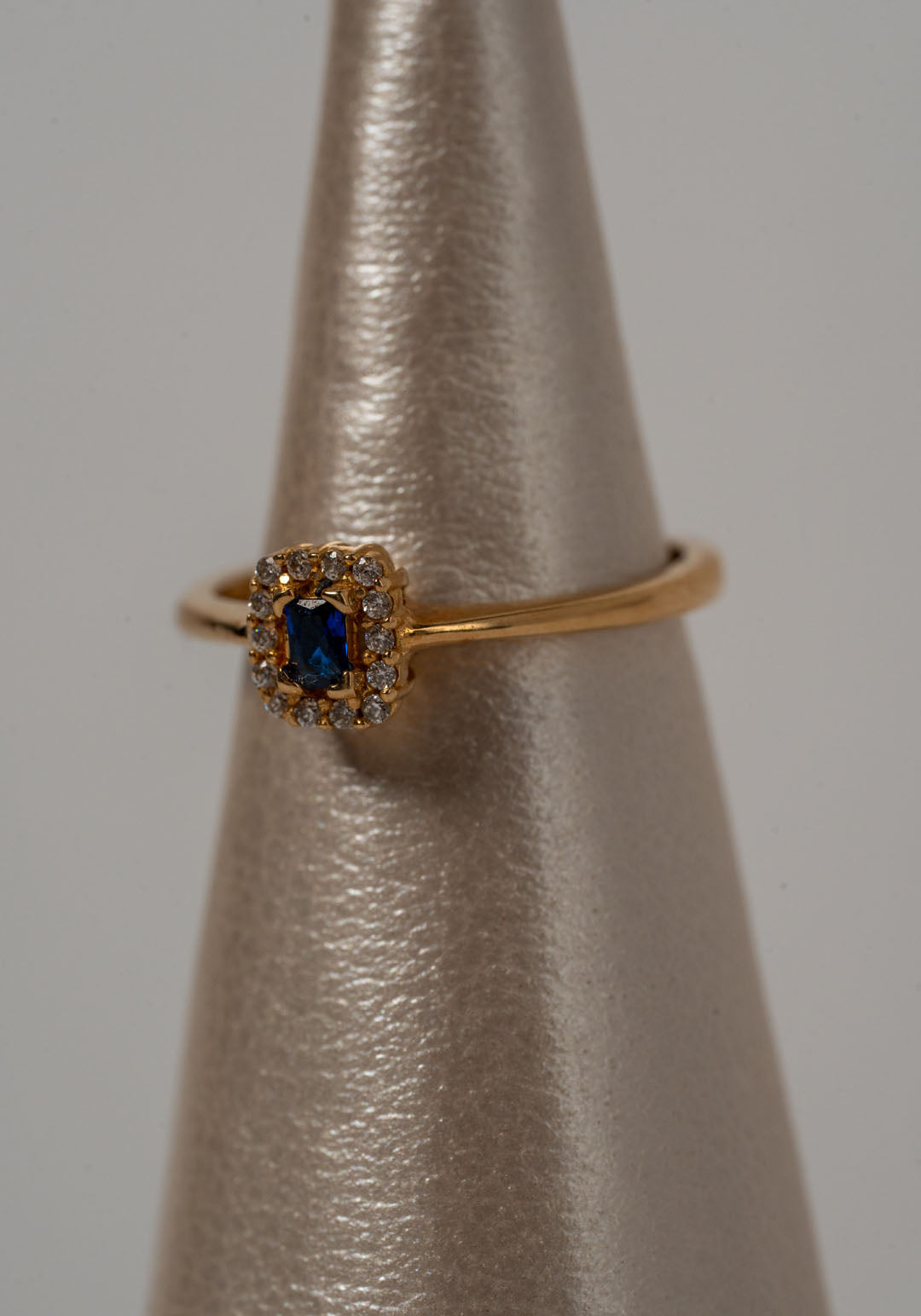 ANILLO CIRCON CUADRADO AZUL