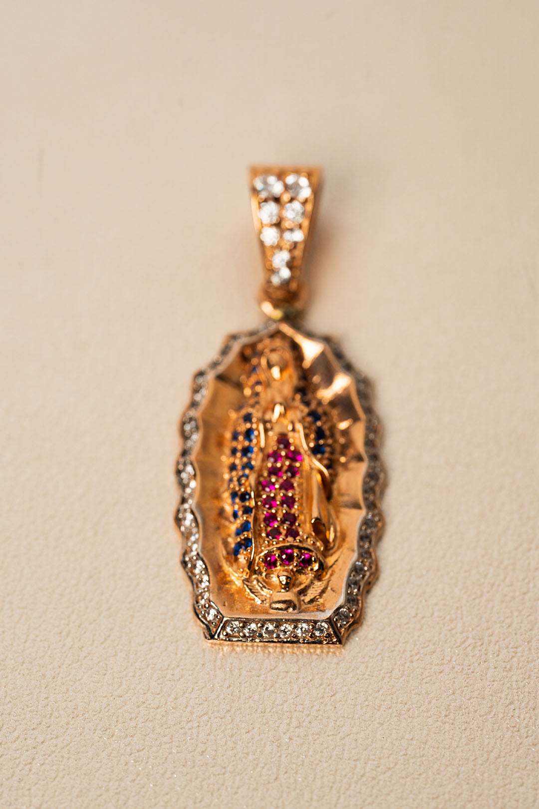 Dije Guadalupe Oro Rosa