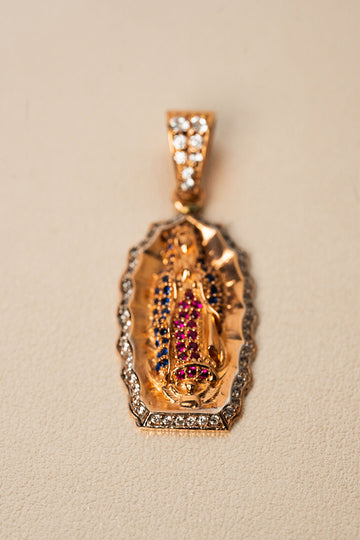 Dije Guadalupe Oro Rosa