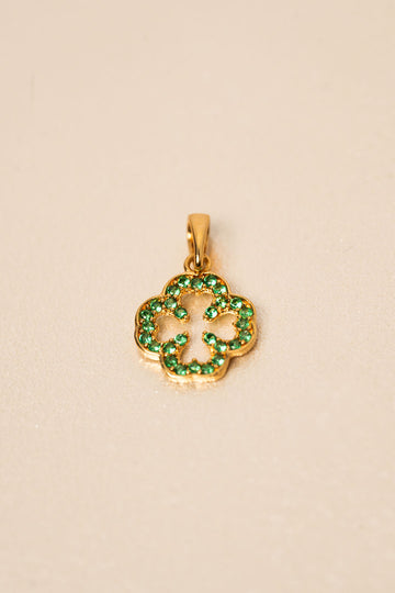 Dije De Trebol Circones Verdes